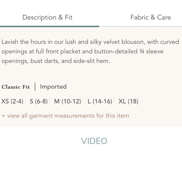 Soft Surroundings Icon Silk Velvour Poets Tunic Button Front Shirt - Picture 3 of 12